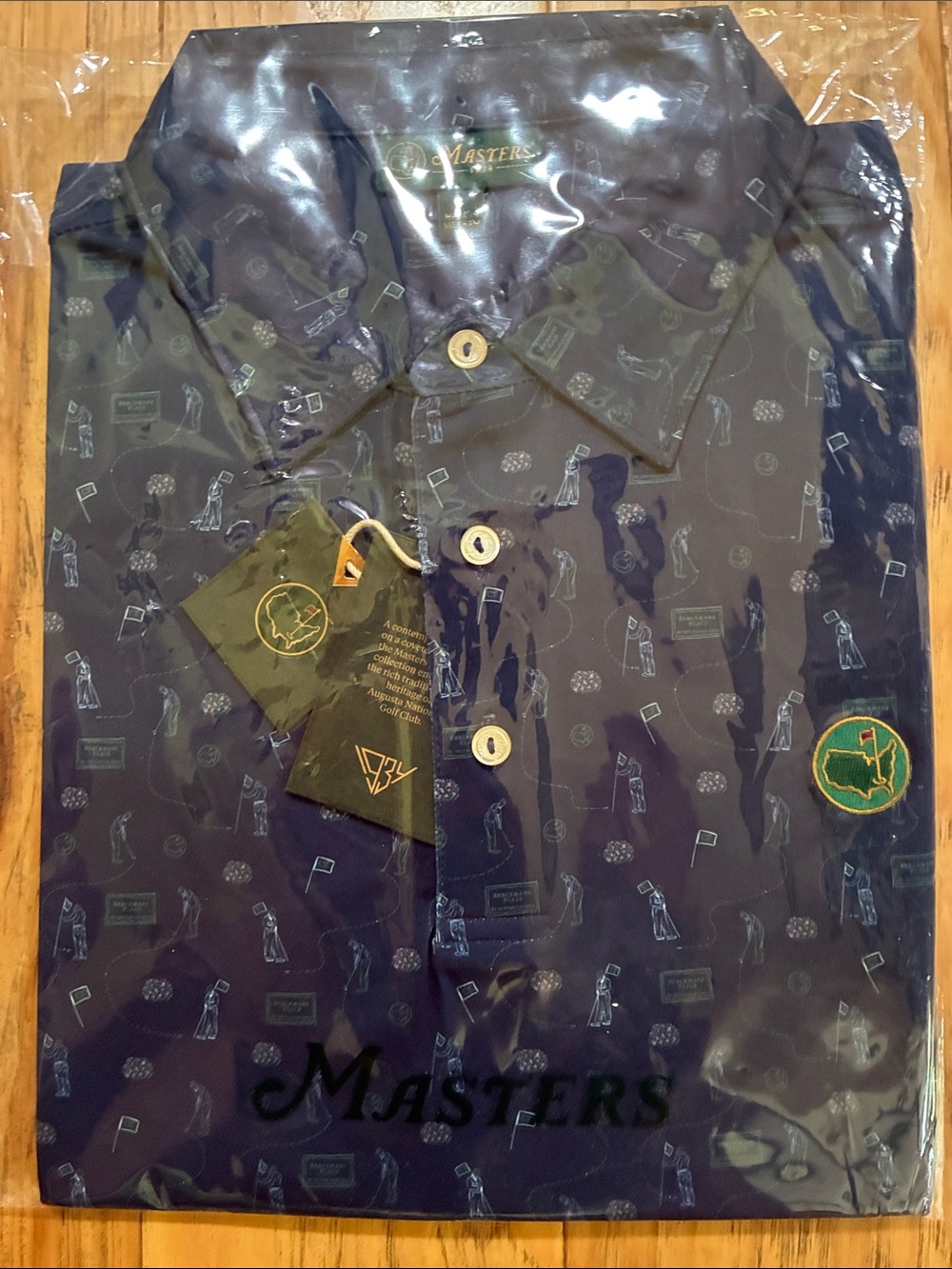 Masters Berkmans Place 1934 Navy Golf Polo Shirt